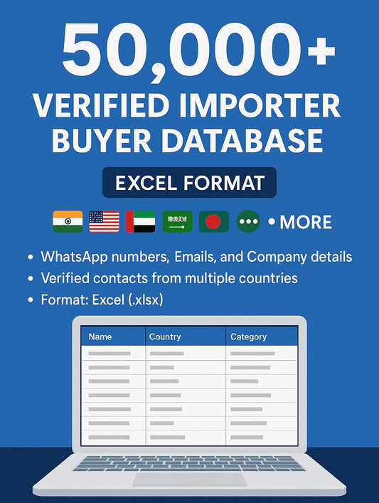 Global Importers Research Kit • International Buyers Business Pack • Export Growth Resource Bundle • B2B Business Expansion Toolkit
